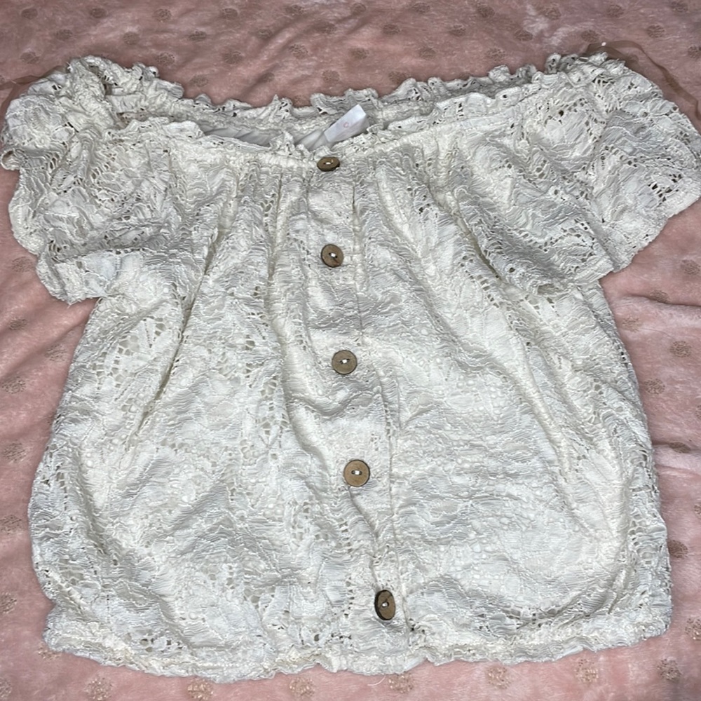 Kids/Girlswhite  crop top